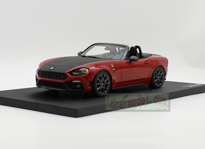 #ad 1 18 Scale Top Speed Fiat Abarth 124 Spider Car model Red $134.99