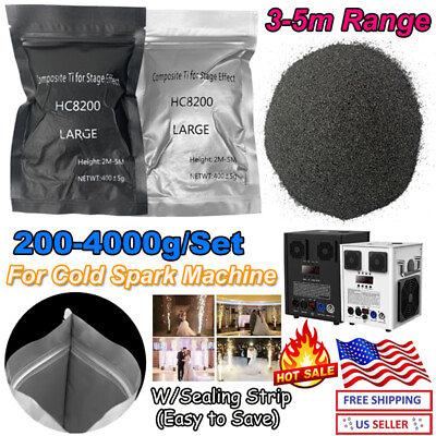 #ad 20 Bags Cold Spark Machine Ti Powder 200g Bag 3 5M Range Stage Effect outdoor $16.99