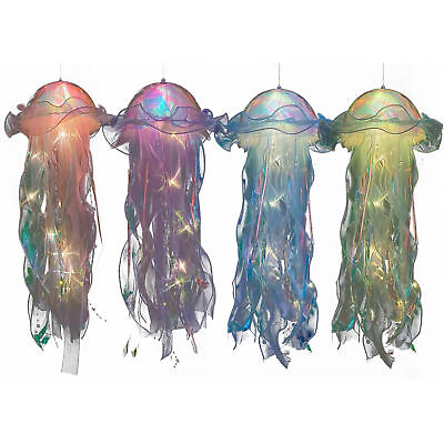 #ad LED Jellyfish Lamp Aquarium Bedside Night Color Changing Atmosphere Mood Light $8.91