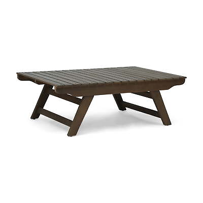 #ad Ledger Outdoor Wooden Coffee Table Gray Finish $82.80