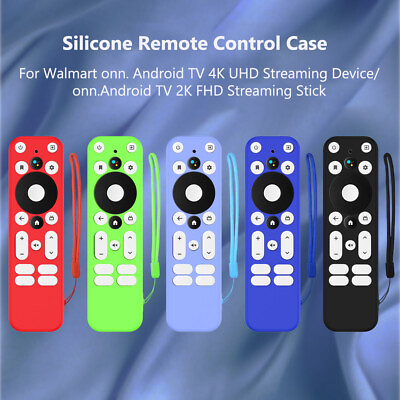 #ad Silicone TV Remote Control Cover Shockproof for Walmart Onn. Android TV 2k Fhd $6.38