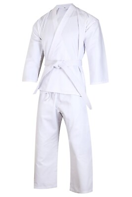 #ad Martial Arts Karate uniform lightweight kids and adult training Gi MMA Fighter $24.99