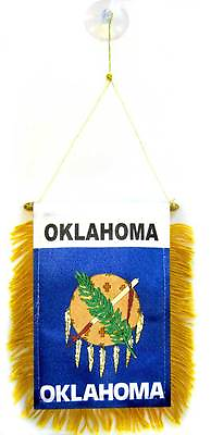 #ad State of Oklahoma Mini Flag 4quot;x6quot; Window Banner w suction cup $6.64