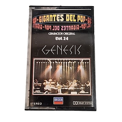 #ad Genesis Gigantes Del Pop Vol 24 CASSETTE Tape SPAIN Import 1981 Phil Collins OOP $9.99