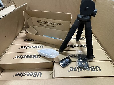 #ad UBeesize Phone Tripod Portable and Flexible Tripod with Wireless Remote $10.00