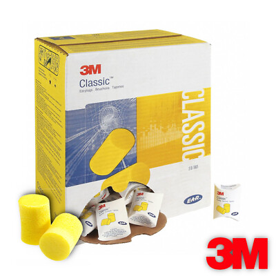 #ad 3M 310 1001 E A R Classic Uncorded Foam Yellow 29dB Ear Plugs Pick Total Pairs $8.25