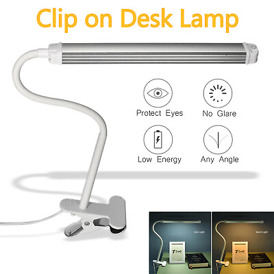 #ad Flexible Clip On Desk LED Lamp Adjustable Clamp Light Gooseneck for Tattoo Nail $11.59