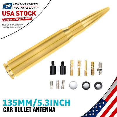 #ad NEW Gold BULLET ANTENNA 50 CAL for CHEVROLET Gold ADO 1500 2500 3500 GMC US $11.59