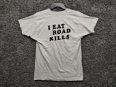 #ad Vintage Screen Stars T Shirt I Eat Road Kills Single Stitch Tee Adult Small Gray $29.97