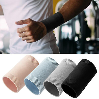 #ad 2x Wristbands Wrist Band Bands Sweatbands Sweat Band for Sport Tennis Badminton $7.73
