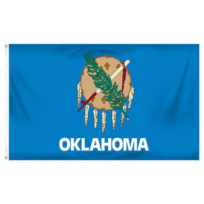 #ad Oklahoma Flag 4ft x 6ft SpectraPro Sewn Polyester $84.99