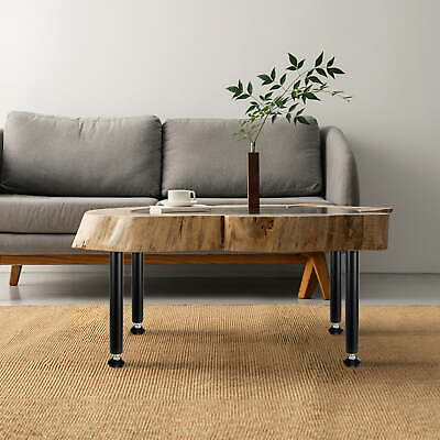 #ad 16quot; Solid Steel Adjustable Desk Legs Office Table Furniture Set of 4 Black $24.19