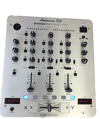 #ad American DJ Audio Q MX2 BPM Professional Preamp Mixer with Auto BPM $120.00