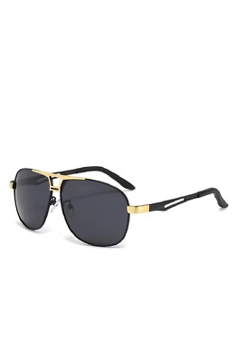 #ad Zegen Pilot style Sunglasses Men Polarized Lens Frame Gold Black $11.99