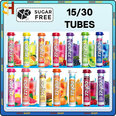 #ad Zipfizz Multi Vitamin Energy Hydration Mineral Electrolyte Drink Mix 15 30 TUBES $24.83