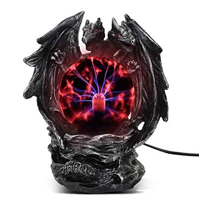 #ad Plasma Ball Lamp Touch SensitiveParty Magical Electrostatic Red Color Crystal $49.97