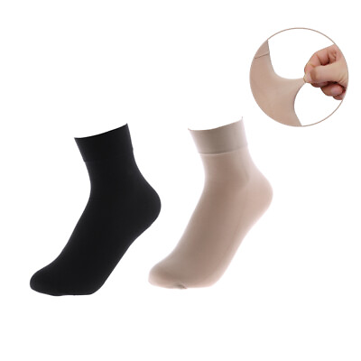 #ad 5 10Pairs Hot Nylon Wide Mouth Low Cut Ankle Socks Short Stockings Thick Silk $13.37