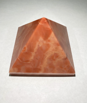 #ad Peach Agate Pyramid 45 55 mm $10.10