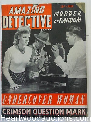 #ad quot;Amazing Detectivequot; May 1943 Bad Girl Cover $20.00