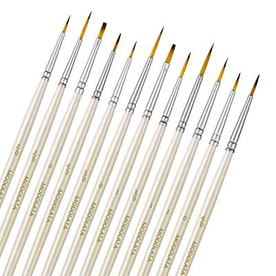 #ad Miniature Model Paint Brushes Set 12 Pieces Fine Detail Painting Brushes for $7.06