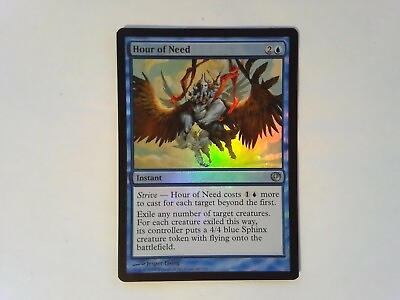 #ad Foil Hour of Need	 Journey into Nyx Magic the Gathering MTG Commander Blue $1.99