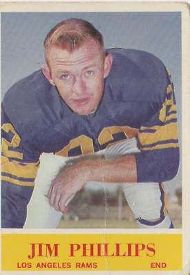 #ad 1964 Philadelphia Football 93 Jim Phillips Los Angeles Rams $1.99