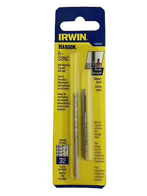 #ad IRWIN Hanson Self Aligning Tap amp; Drill Set Sz 6 32NC #1765531 NEW Old Stock $9.99