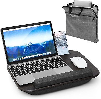 #ad Portable Laptop Lap Desk with Pillow Cushion Lightweight Lap Desk Laptop Cushion $34.25