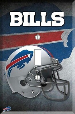 #ad Buffalo Bills Football Helmet NFL Light Switch Plate Wall Cover Man Cave $9.70