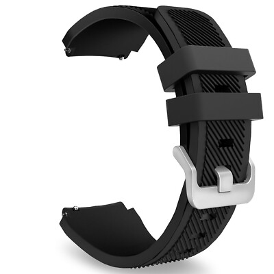 #ad 22mm Rugged Silicone Sport Watch Band Strap Replacement Quick Release Wristband $8.99