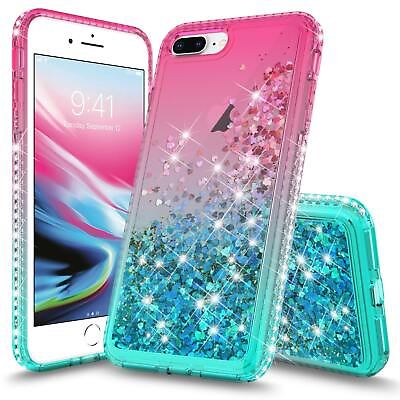 #ad Shinning Diamond Liquid Designed For Apple iPhone 7 8 Case 2 Tone Diamond $12.97