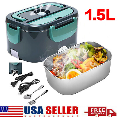 #ad 110V Electric Heating Lunch Box Portable for Car Office Food Warmer Container US $13.99