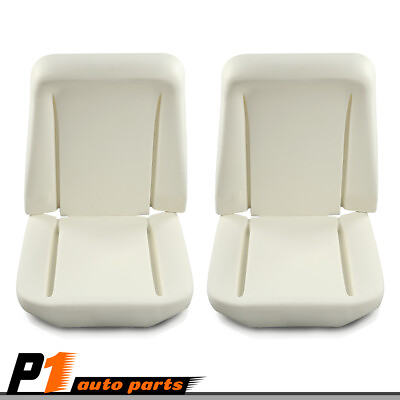 #ad 2PCS Seat Front Bucket Seat Foam Bun Cushion Upper amp; Lower Fit For GM 1966 1972 $119.80
