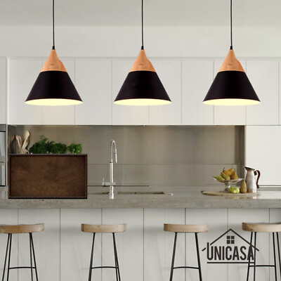 #ad Home Black Pendant Light Kitchen Lights Bedroom Chandelier Lighting Ceiling Lamp AU $89.14