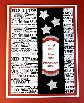 #ad Graduation Card for 2024 with Personalized Name amp; School comes with Verse Inside $5.25