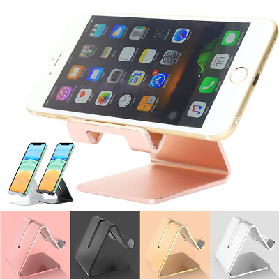 #ad Universal Cell Phone Desk Stand Holder Mount Phone Tablet for iPhone Samsung $3.59