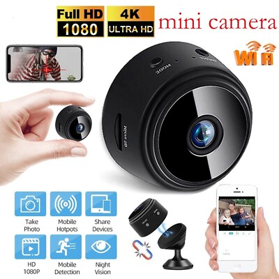 #ad Mini Wireless Hidden Spy Camera Wifi IP Home Security DVR Night Vision HD 1080P $64.98