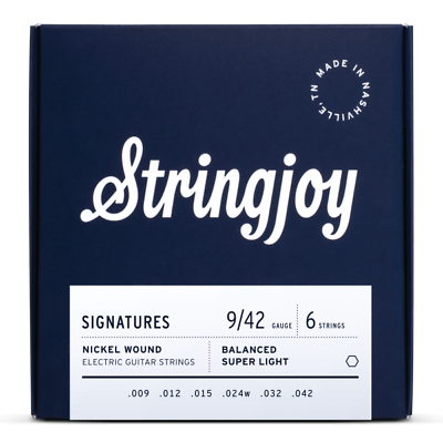 #ad Stringjoy Signatures Nickel Wound Electric Guitar Strings Super Light 9 42 $11.90