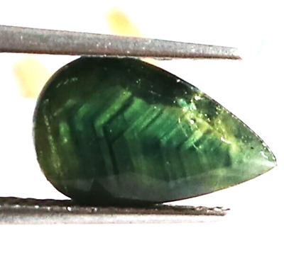 #ad VINTAGE GREEN SAPPHIRE 4.30 CT OVAL CUT LOOSE GEMSTONE LUSTER LINED DESIGN $75.71