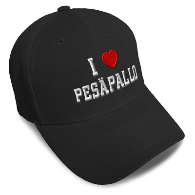 #ad Baseball Cap I Love Pes Pallo Red Heart Sports Lovers Dad Hats for Men amp; Women $19.99