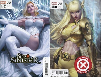 #ad SINS OF SINISTER #1 FALL HOUSE OF X #1 ARTGERM VARIANT SET NM EMMA FROST MAGIK $11.99