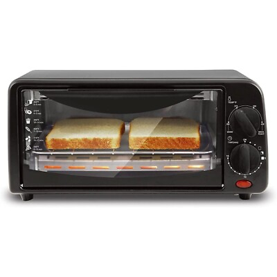 #ad 2 Slice Toaster Oven with TimerSpace Savingamp;Compact For Toasting Warming $25.64