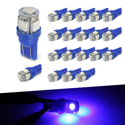 #ad 20X T10 921 High Power Blue LED License Plate Interior SMD Light Bulbs $8.99