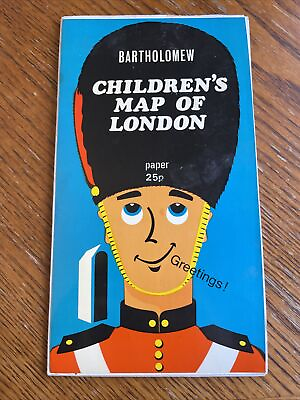 #ad Children’s Map of London Paper Map John Bartholomew amp; Sons Circa 1960s $23.87