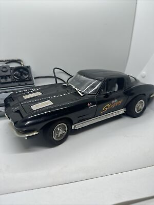 #ad VINTAGE NEW BRIGHT WIRED CONTROL 1963 CORVETTE STING RAY BATTERY OPERATED CAR $14.99