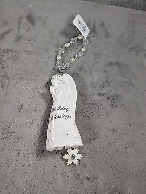 #ad Elegant Ceramic White Angel Fairy Christmas Tree Decoration $11.98