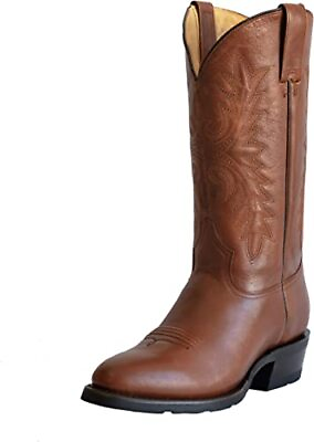 #ad Silver Canyon Mens Western Duke Heritage Round Toe Cowboy Boots 8.5 Chestnut $27.71