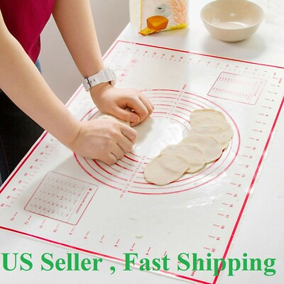 #ad 40x60cm Silicone Baking dough Mat Pastry Mat Extra with Measurements Non Stick $7.95