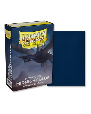 #ad 60 Pk Dragon Shield Card Sleeves MIDNIGHT BLUE MATTE Small Mini Size Japanese $9.95