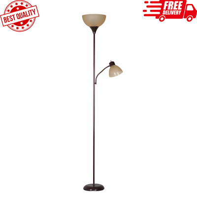 #ad 72quot; MODERN LIGHT FLOOR Lamp For Room With Adjustable Reading Standing Led Black $21.58